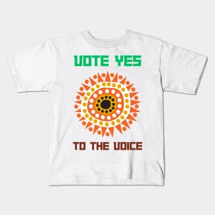 Vote Yes To The Voice Indigenous Voice To Parliament Kids T-Shirt